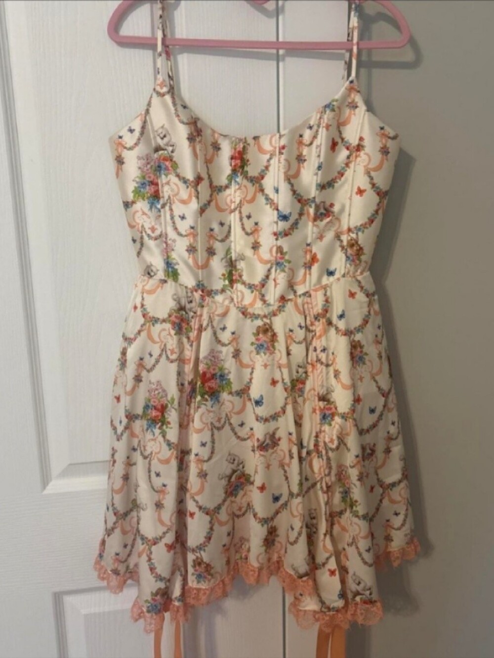💕Sugar Thrillz Lush Opulence Renaissance Floral Print Corset Dress, NWT, L